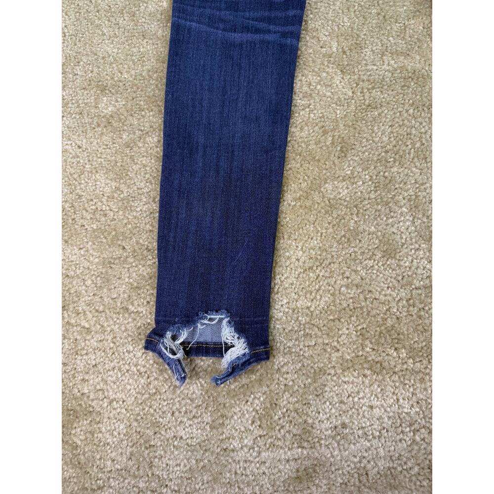 American Eagle Women Blue Super Stretch Jegging Distressed Size 2 Short C391 - Picture 6 of 16